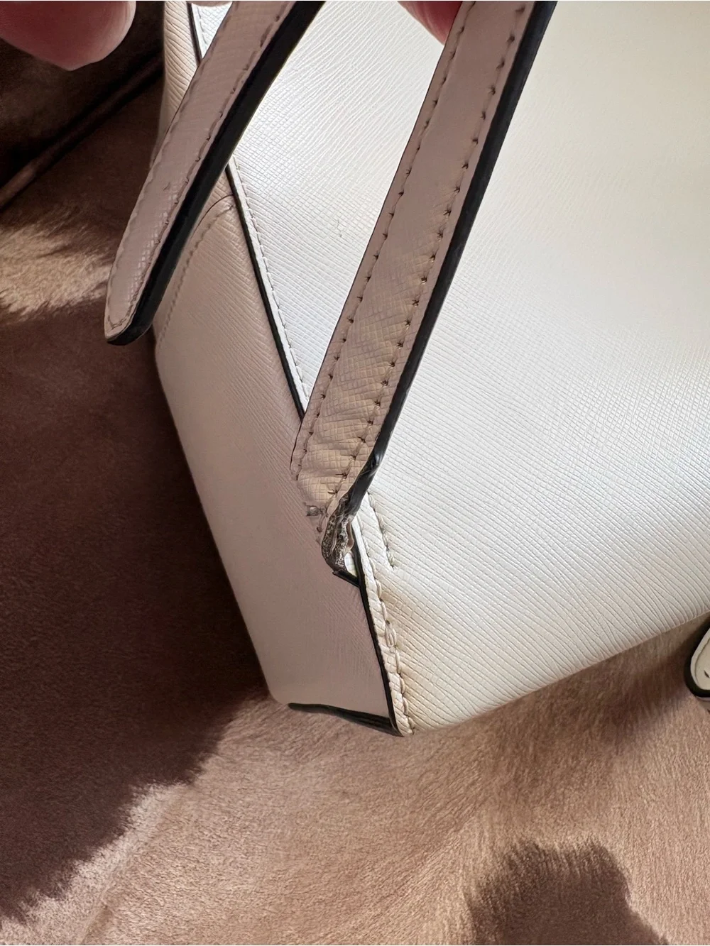 Kate Spade Cream Leather Mini Backpack